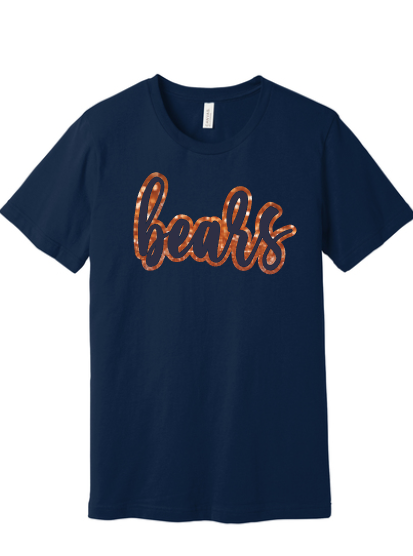 Bears glitter and puff shirt