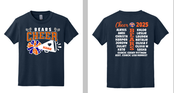 2025 Youth Bears Roster Shirt