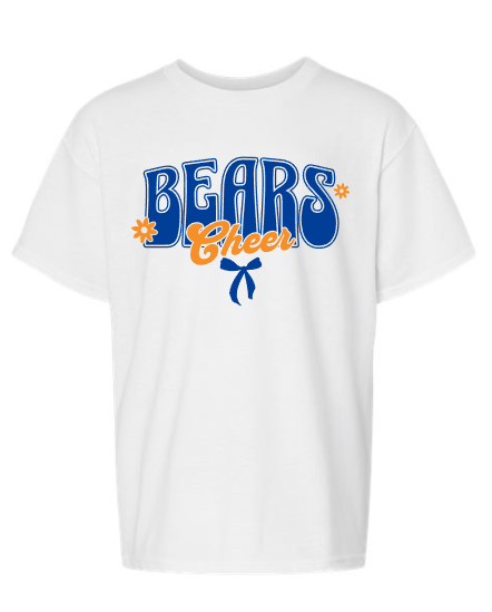 NEW Bears cheer retro with bow