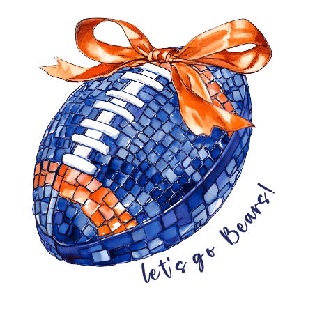 New Let's GO Bears coquette football