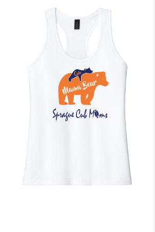 Sprague Cub Moms - Mama in Cub Gildan CVC ladies tank.