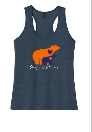 Sprague Cub Moms - Mama in Cub Gildan CVC ladies tank.