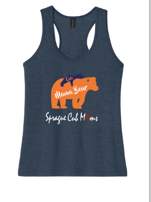 Sprague Cub Moms - Mama in Cub Gildan CVC ladies tank.