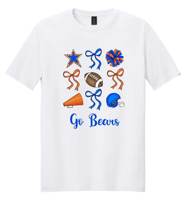 GO Bears coquette Cheer/Football