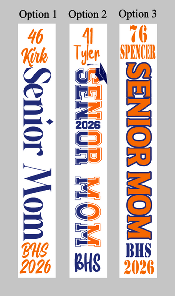 BHS 2026 Senior Mom Sash