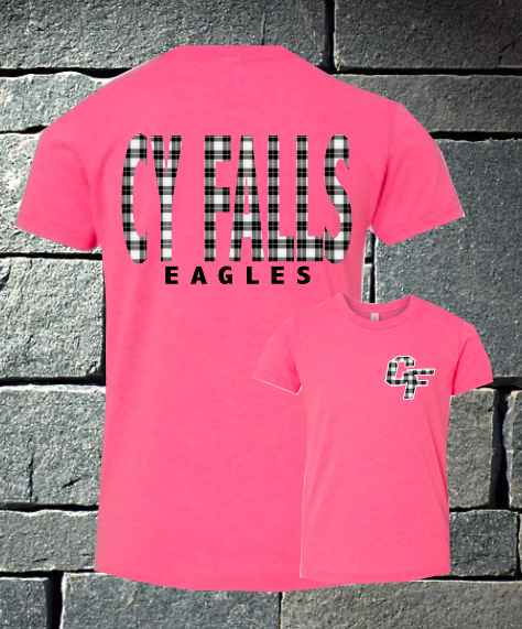 Cy Falls Black and White Plaid