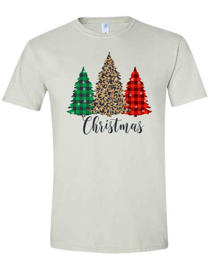 Merry Christmas Trees white - 2XL