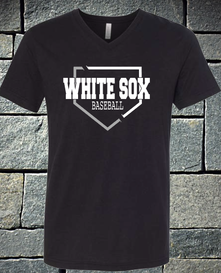 White Sox baseball homebase - black
