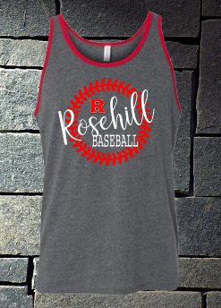 Rosehill Grey/Red Bella/Canvas Baseball laces Regular Back Tank
