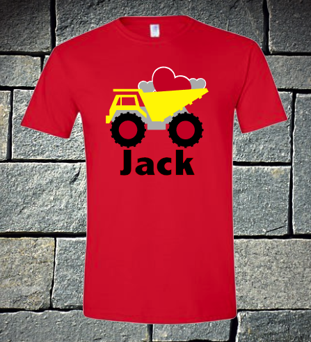 Dump Truck Love Personalized