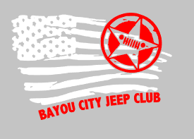 Copy of Bayou City Jeep Logo Red, White and Blue