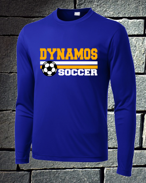 U14 Gold Soccer Long sleeve dri fit
