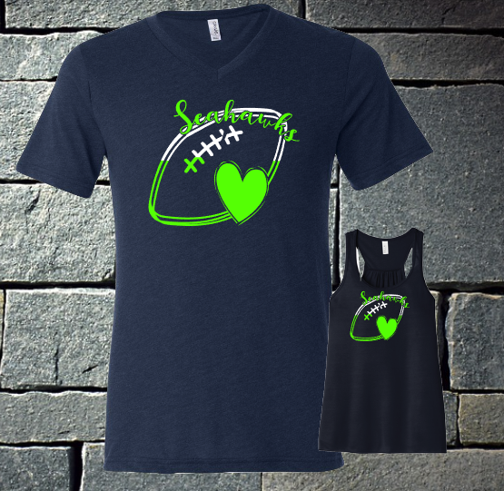 2 color seahawks football
