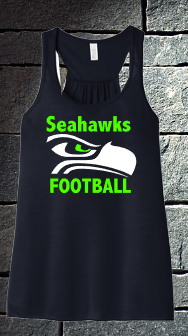 Seahawk logo ladies t-shirt and tanks