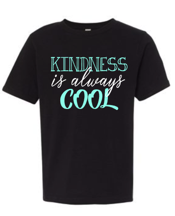 Kindness is always cool next level girls youth medium, youth large youth XL